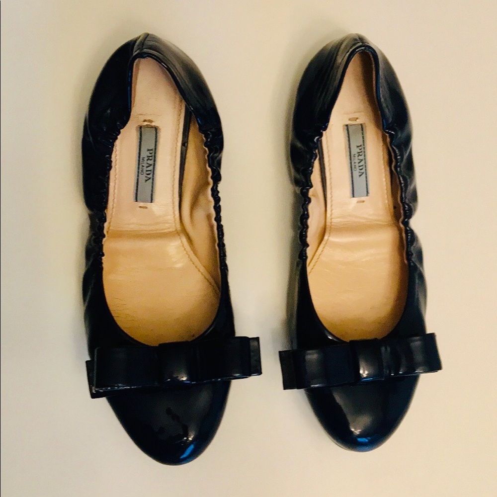 Prada Original Navy Flats